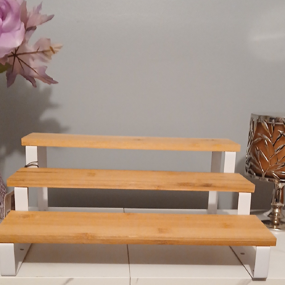 Three-Tier Bamboo Shelf Organizer. Brand New! - Picture 6 of 6
